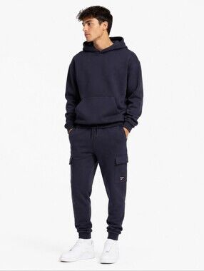REEBOK Men's Navy Cargo Sweatpants - Unbranded